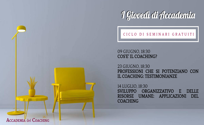 Ripartono i seminari di Accademia del Coaching con il Nuovo Ciclo “I Giovedì di Accademia”